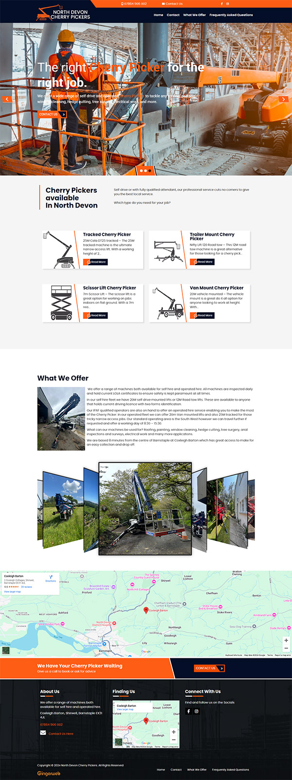 North devon cherry pickers